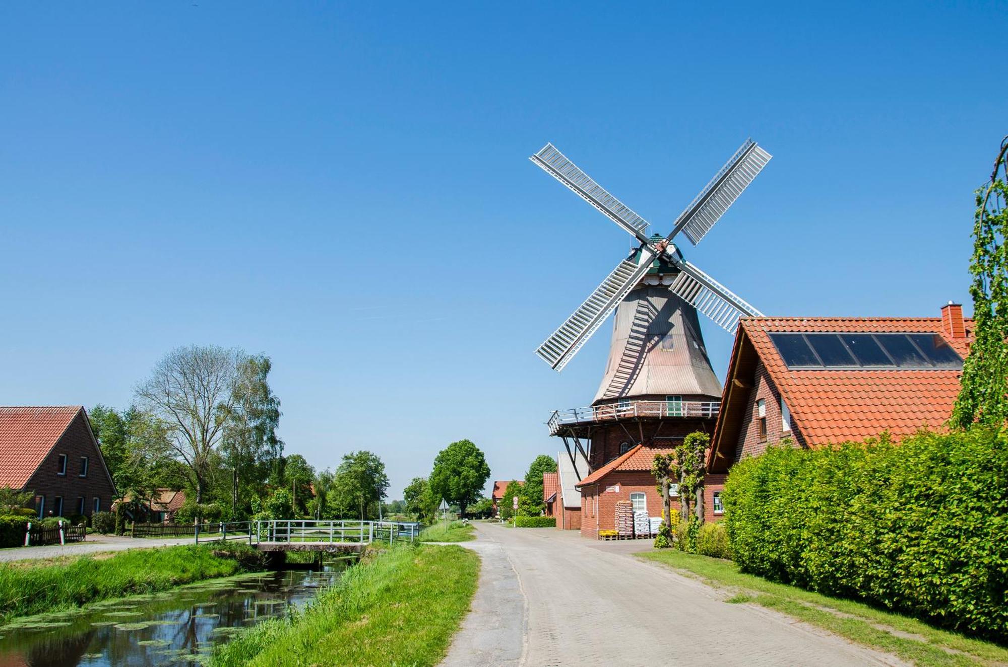 Ferienwohnung Fahrradland Und Meer Moormerland Bagian luar foto